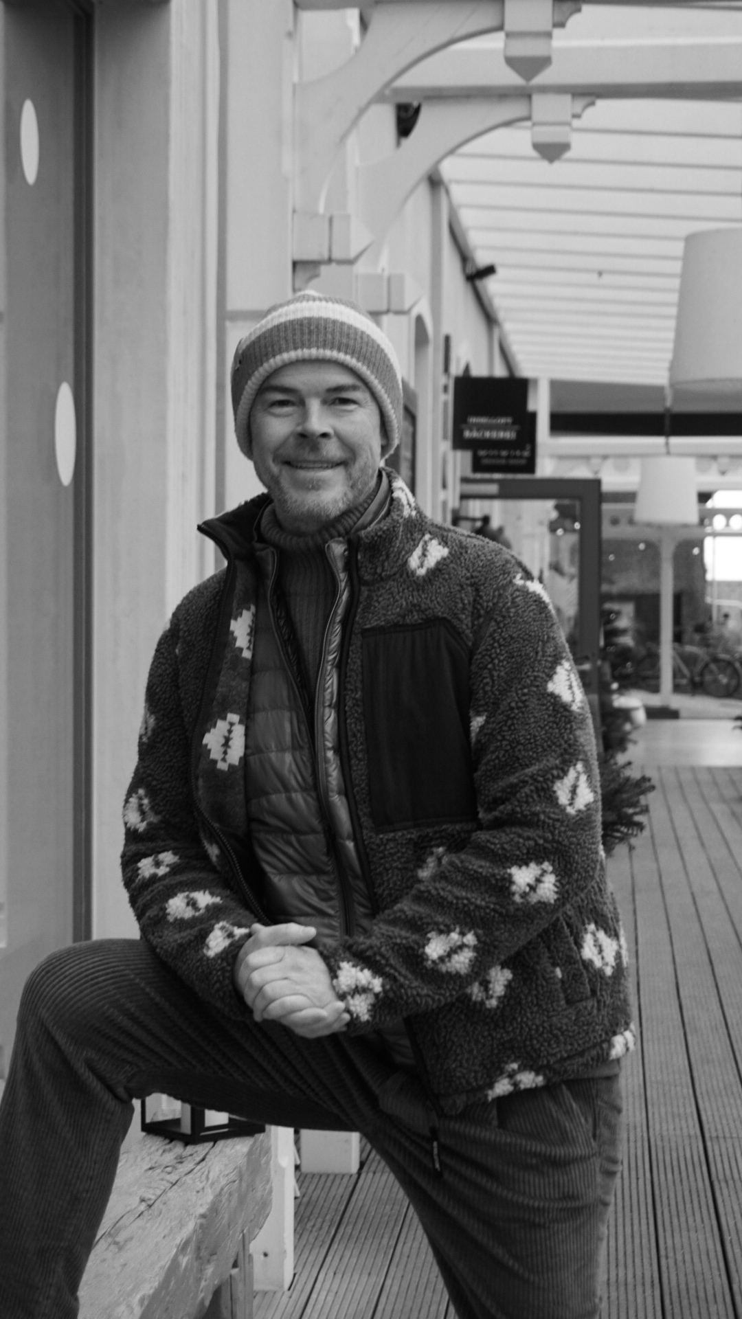Daniel Berger auf der Terrasse vom Inselloft